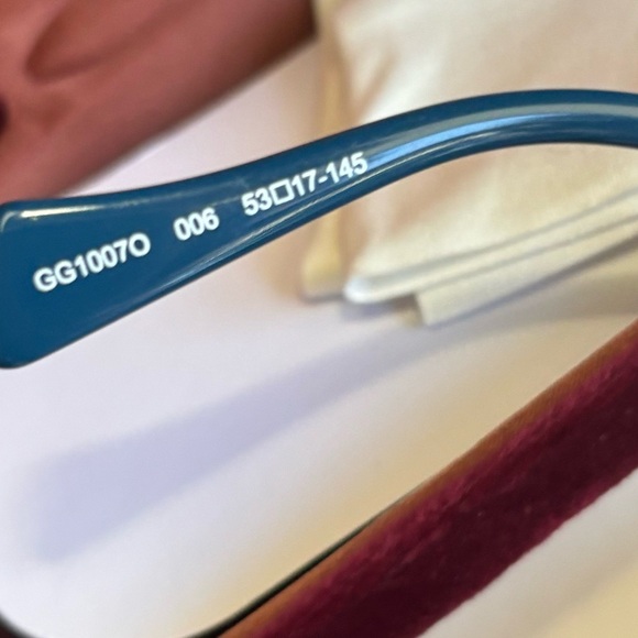 Authentic GUCCI 53mm Semi cat eye Acetate/Metal Optical Glasses New🔥 - Picture 8 of 11